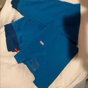 Figs scrubs alps blue